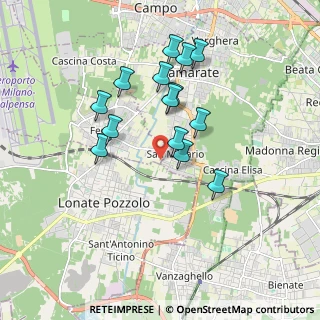 Mappa Via Fratelli Cervi, 21010 Samarate VA, Italia (1.60857)