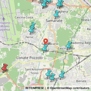 Mappa Via Fratelli Cervi, 21010 San Macario VA, Italia (3.432)