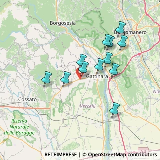 Mappa Via Mondoví, 13045 Gattinara VC, Italia (6.77583)