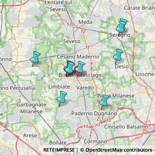 Mappa Via Gaetana Agnesi, 20813 Bovisio-Masciago MB, Italia (3.24182)
