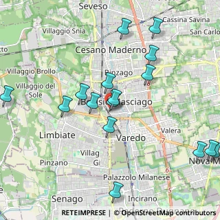 Mappa Via Gaetana Agnesi, 20813 Bovisio-Masciago MB, Italia (2.26188)