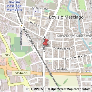 Mappa Via Gaetana Agnesi,  6, 20030 Bovisio-Masciago, Monza e Brianza (Lombardia)