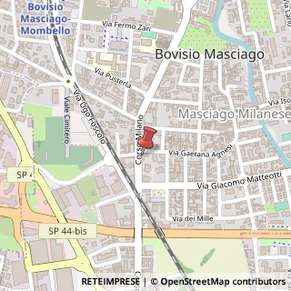 Mappa Corso Milano, 75, 20813 Bovisio-Masciago, Monza e Brianza (Lombardia)