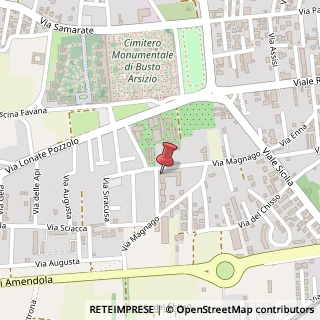 Mappa Via Bruno Raimondi, 5, 21052 Busto Arsizio, Varese (Lombardia)