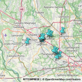Mappa Via Locatelli, 20025 Legnano MI, Italia (5.36231)