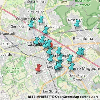 Mappa Via Locatelli, 20025 Legnano MI, Italia (1.676)
