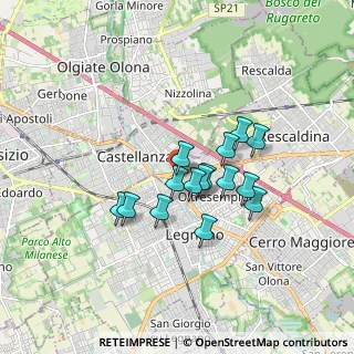 Mappa Via Locatelli, 20025 Legnano MI, Italia (1.278)