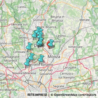 Mappa Via A. Righi, 20851 Lissone MB, Italia (5.54333)