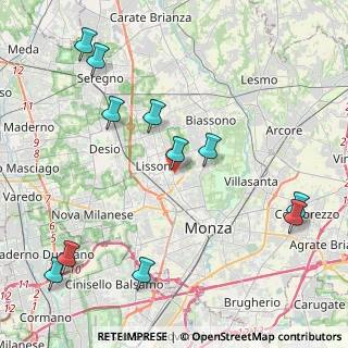 Mappa Via A. Righi, 20851 Lissone MB, Italia (5.08)