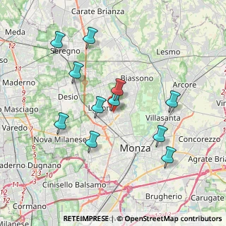 Mappa Via A. Righi, 20851 Lissone MB, Italia (3.63)