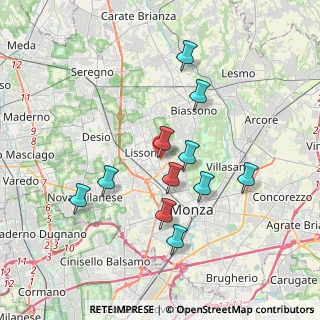 Mappa Via A. Righi, 20851 Lissone MB, Italia (3.40364)