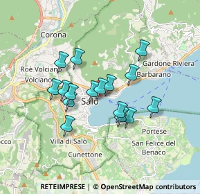 Mappa Via San Carlo, 25080 Salò BS, Italia (1.36563)