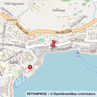 Mappa Via S. Carlo, 25, 25087 Sal? BS, Italia, 25087 Salò, Brescia (Lombardia)