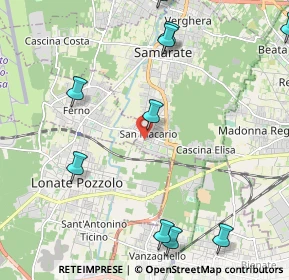 Mappa Via Gelada, 21017 Samarate VA, Italia (2.995)