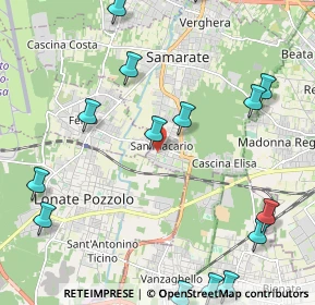 Mappa Via Gelada, 21017 Samarate VA, Italia (2.81867)