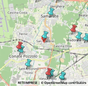 Mappa Via Gelada, 21017 Samarate VA, Italia (3.09389)