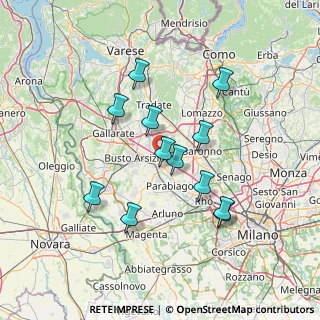 Mappa Via Santa Teresa del Bambin Gesù, 20025 Legnano MI, Italia (12.81917)
