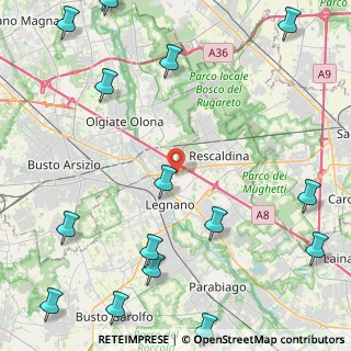 Mappa Via Santa Teresa del Bambin Gesù, 20025 Legnano MI, Italia (6.6475)