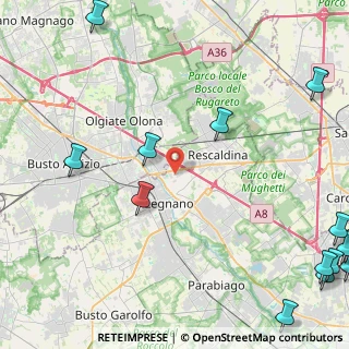 Mappa Via Santa Teresa del Bambin Gesù, 20025 Legnano MI, Italia (7.39133)