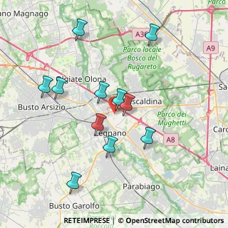 Mappa Via Santa Teresa del Bambin Gesù, 20025 Legnano MI, Italia (3.64818)