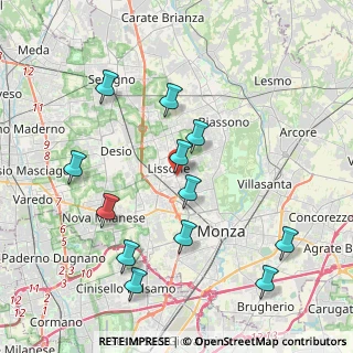 Mappa Via Monte Grappa, 20851 Lissone MB, Italia (4.18083)