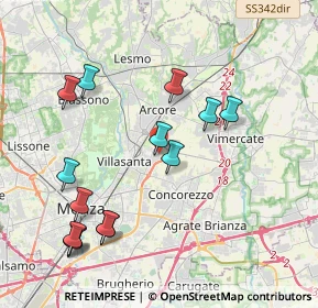 Mappa Via dei Boschi, 20852 Villasanta MB, Italia (4.295)