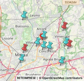 Mappa Via dei Boschi, 20852 Villasanta MB, Italia (3.64818)