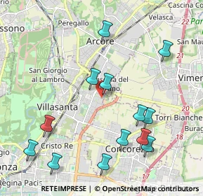 Mappa Via dei Boschi, 20852 Villasanta MB, Italia (2.27231)