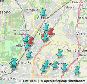 Mappa Via dei Boschi, 20852 Villasanta MB, Italia (2.29882)