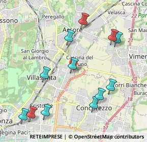 Mappa Via dei Boschi, 20852 Villasanta MB, Italia (2.315)