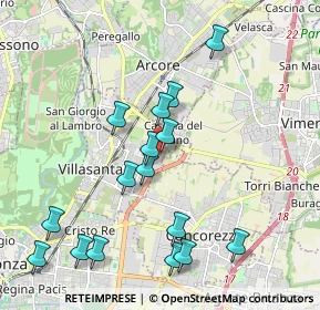 Mappa Via dei Boschi, 20852 Villasanta MB, Italia (2.11125)
