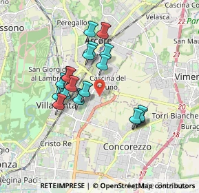 Mappa Via dei Boschi, 20852 Villasanta MB, Italia (1.474)