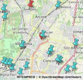 Mappa Via dei Boschi, 20852 Villasanta MB, Italia (3.142)