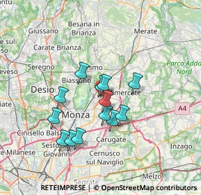 Mappa Via dei Boschi, 20852 Villasanta MB, Italia (5.53)
