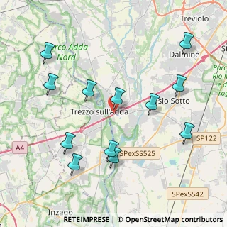 Mappa 24042 Trezzo sull'Adda MI, Italia (4.3975)