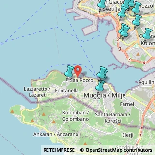 Mappa Porto San Rocco, 34015 Muggia TS, Italia (3.10615)
