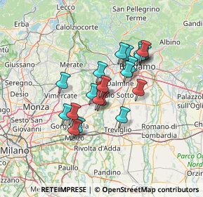 Mappa Via Adda, 24042 Capriate San Gervasio BG, Italia (10.5775)