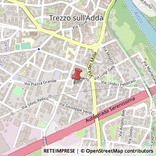 Mappa Via Giuseppe Mazzini, 27, 20056 Trezzo sull'Adda, Milano (Lombardia)