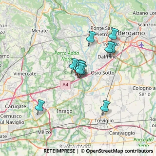 Mappa Via Quarto, 20056 Trezzo sull'Adda MI, Italia (4.96667)