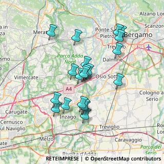 Mappa Via Quarto, 20056 Trezzo sull'Adda MI, Italia (6.4185)