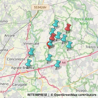 Mappa Via Libero Grassi, 20876 Ornago MB, Italia (2.805)
