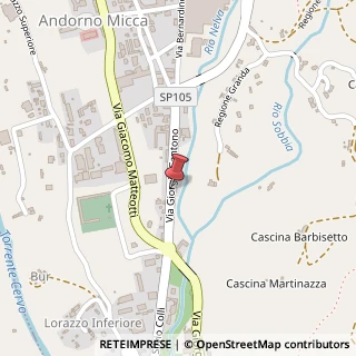 Mappa Via Giorgio Cantono,  22, 13811 Andorno Micca, Biella (Piemonte)