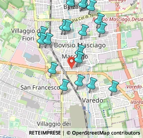 Mappa Via Mille, 20813 Bovisio-Masciago MB, Italia (1.03)