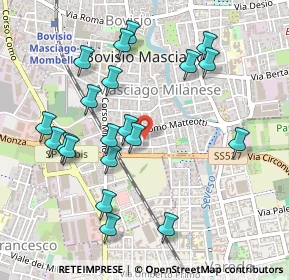 Mappa Via Mille, 20813 Bovisio-Masciago MB, Italia (0.5175)