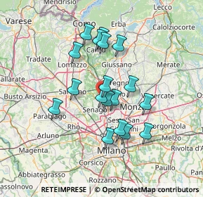 Mappa Via Mille, 20813 Bovisio-Masciago MB, Italia (11.70444)