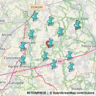 Mappa Via Amedeo Ciucani, 20876 Ornago MB, Italia (4.18077)