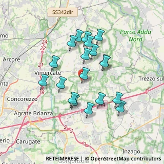 Mappa Via Amedeo Ciucani, 20876 Ornago MB, Italia (3.19947)