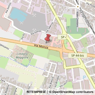 Mappa Via Monza, 75, 20812 Limbiate, Monza e Brianza (Lombardia)