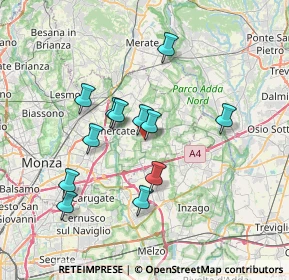 Mappa Via Meucci, 20876 Ornago MB, Italia (6.31083)