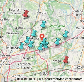 Mappa Via Meucci, 20876 Ornago MB, Italia (6.57308)